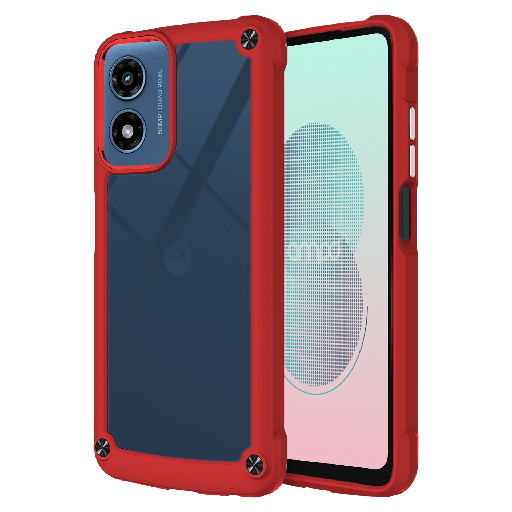 [AA-GSTYLUS5G24-DURABUMP-RED] Ampd - Acrylic Durabump Case For Motorola Moto G Stylus 5g 2024 - Red