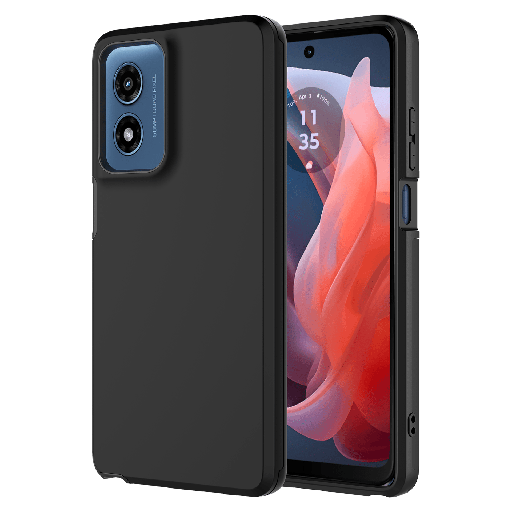 [AA-GSTYLUS5G24-CLASSICLSIM-BLK] Ampd - Dual Layer Soft Touch Classic Slim Case For Motorola Moto G Stylus 5g 2024 - Black