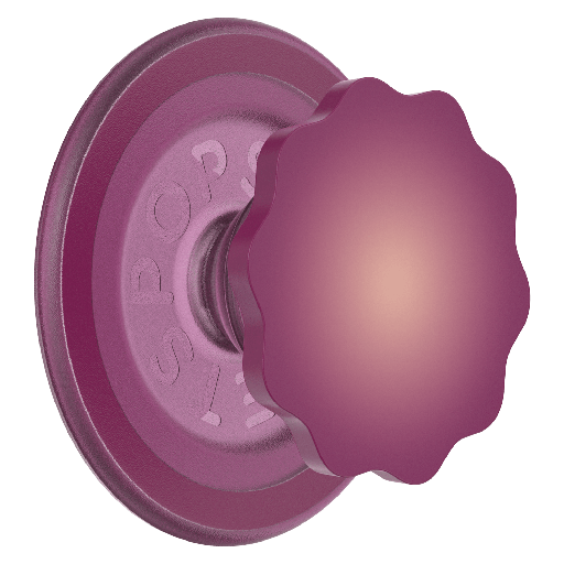 [807201] Popsockets - Popgrip Magsafe Circle - Molded Flower Red Wine Translucent