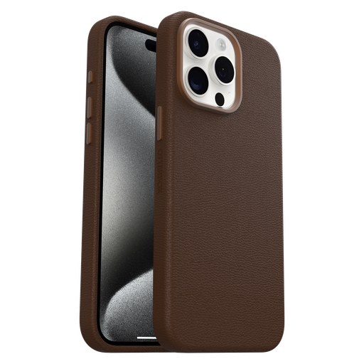 [77-95575] Otterbox - Symmetry Cactus Leather Case For Apple Iphone 15 Pro Max - Rich Adobe