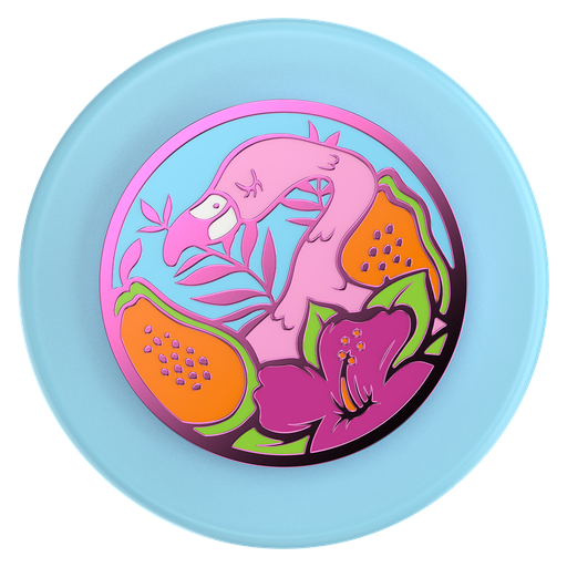 [807306] Popsockets - Magsafe Popgrip - Enamel Flamingo