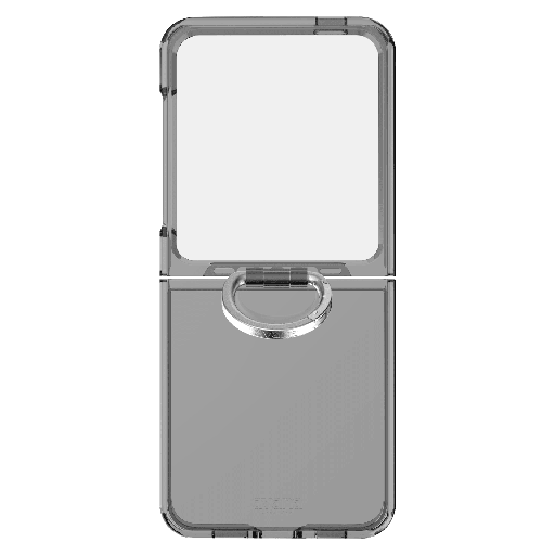 [SGB6-ACLRI-SMOK] Avana - Ice Case With Ring For Samsung Galaxy Z Flip6  /  Flip Fe 2025 - Ash
