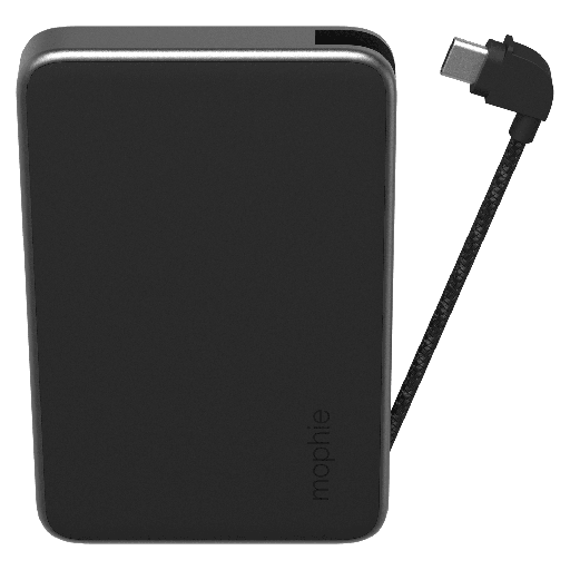 [401114327] Mophie - Powerstation Plus 2024 Power Bank 5000 Mah - Black