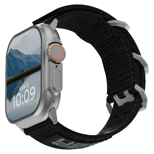 [194159114040] Urban Armor Gear Uag - Nato Eco Watch Strap For Apple Watch 42mm  /  44mm  /  45mm  /  49mm - Black