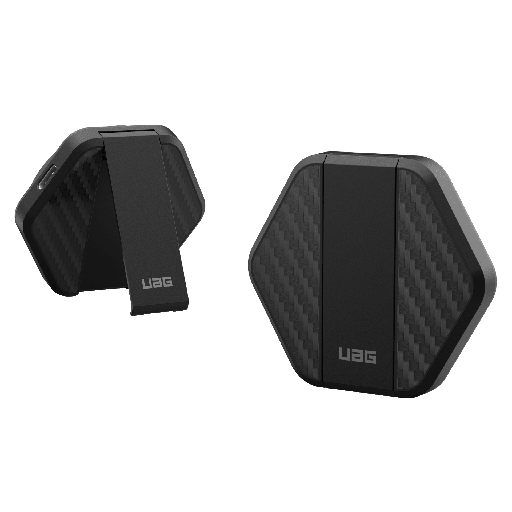[9B4410114042] Urban Armor Gear Uag - Magnetic Wireless Charger With Kickstand - Black And Carbon