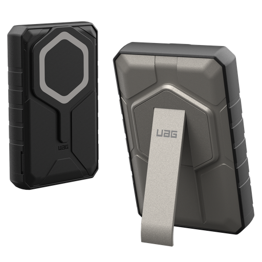 [9B4411114036] Urban Armor Gear Uag - Rugged Portable Magnetic Power Bank 10000 Mah - Black And Titanium