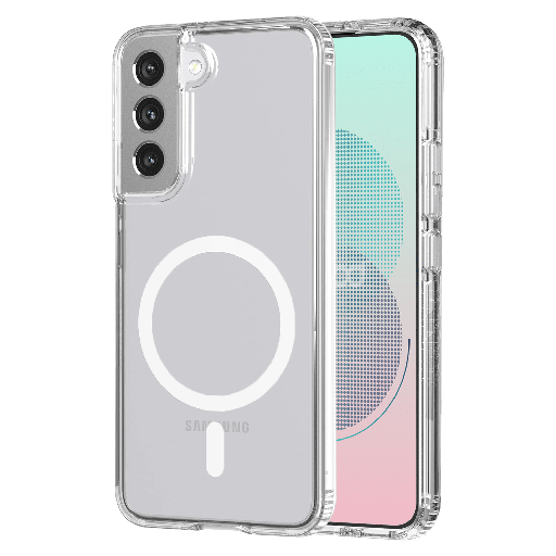 [AA-GALS22PLS-MAG-CLR] Ampd - Tpu  /  Acrylic Crystal Clear Magsafe Case For Samsung Galaxy S22 Plus - Clear