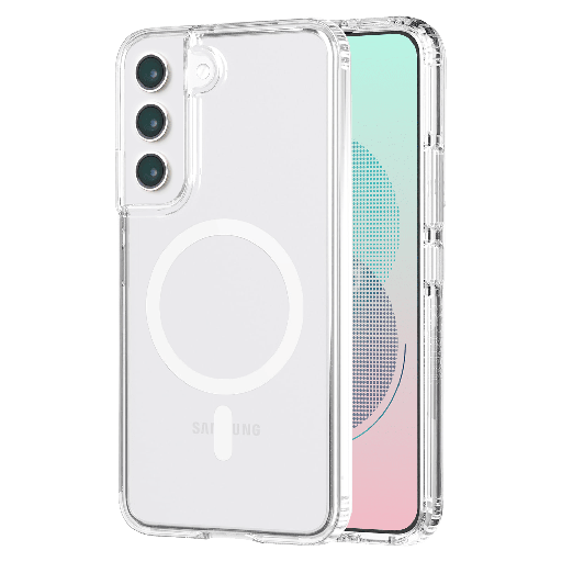 [AA-GALS23PLS-MAG-CLR] Ampd - Tpu  /  Acrylic Crystal Clear Magsafe Case For Samsung Galaxy S23 Plus - Clear
