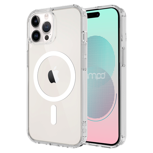 [AA-IPH14PROMX-MAG-CLR] Ampd - Tpu  /  Acrylic Crystal Clear Magsafe Case For Apple Iphone 14 Pro Max - Clear