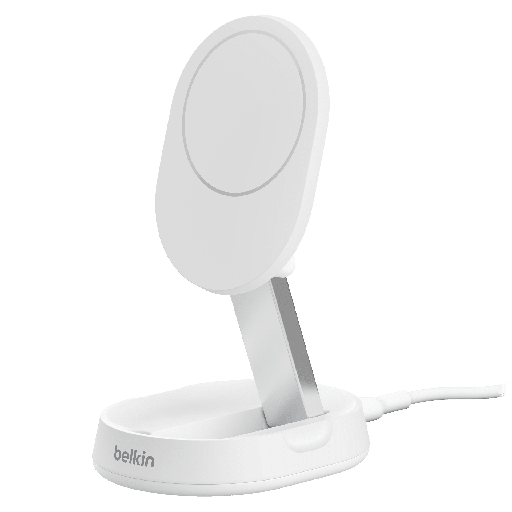 [WIA008ttWH] Belkin - Boost Charge Pro Convertible Magnetic Wireless Charging Stand With Qi2 15w - White