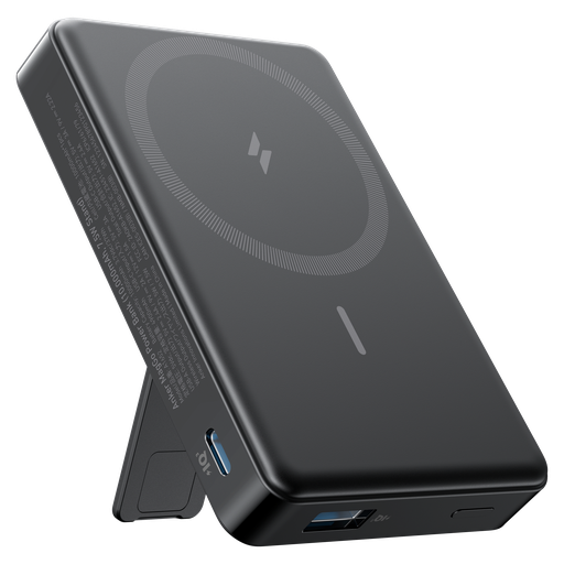 [A1652H11-1] Anker - Maggo Power Bank With Stand 10000 Mah 7.5w - Black