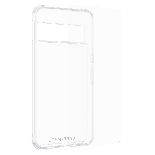 [CM053118] Case-mate - Protection Pack Tough Case And Glass Screen Protector For Google Pixel 8 Pro - Clear