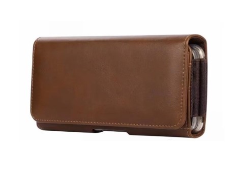 [CS-UNV-POUCH-LBR] Horizantal Pouch Case Brown - Large