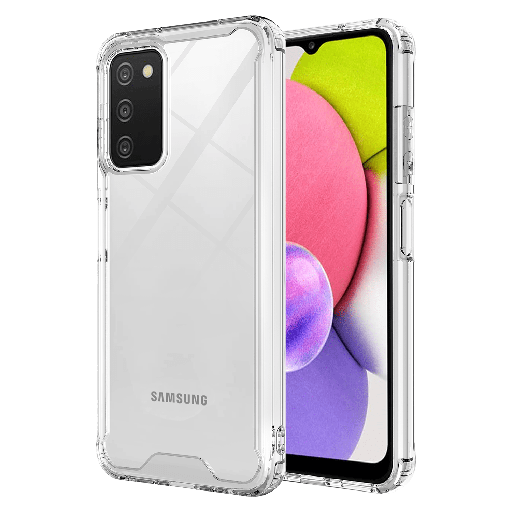 [AA-A03S-TPUACRYLIC-CLR] Ampd - Tpu  /  Acrylic Hard Shell Case For Samsung Galaxy A03s - Clear