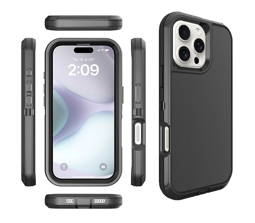 [CS-I16P-OBD-BK]  DualPro Protector Case for iPhone 16 Pro - Black