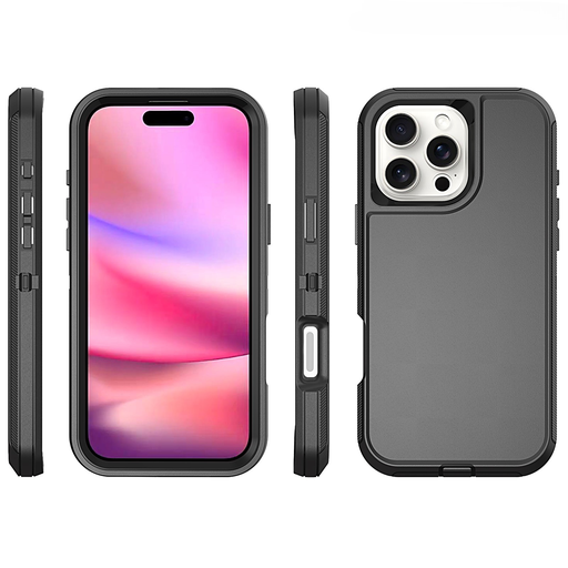 [CS-I16PM-OBD-BK]  DualPro Protector Case for iPhone 16 Pro Max - Black
