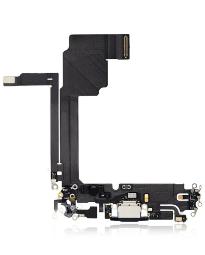 [SP-I15PM-CP-BL] Charging Port Flex Cable Compatible For iPhone 15 Pro Max (Premium) (Blue Titanium)