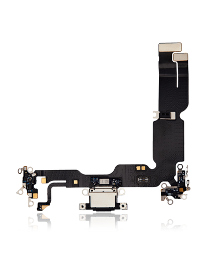 [SP-I15M-CP-BK] Charging Port Flex Cable Compatible For iPhone 15 Plus (Premium) (Black)