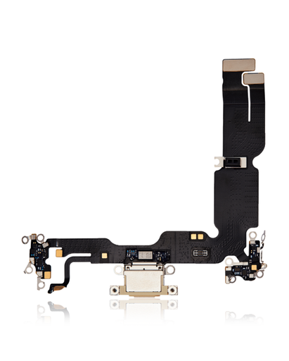 [SP-I15M-CP-YL] Charging Port Flex Cable Compatible For iPhone 15 Plus (Premium) (Yellow)