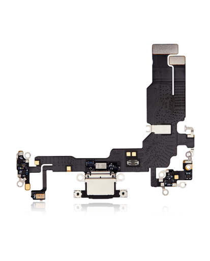 [SP-I15-CP-BK] Charging Port Flex Cable Compatible For iPhone 15 (Premium) (Black)