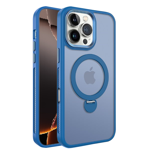 [CS-I16-RSC-DB] Rotating Stand Case with Magsafe for iPhone 16 - Dark Blue