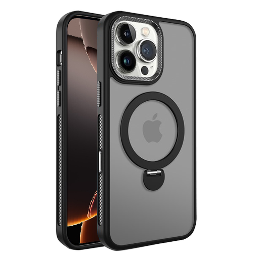 [CS-I16PM-RSC-BK] Rotating Stand Case with Magsafe for iPhone 16 Pro Max - Black