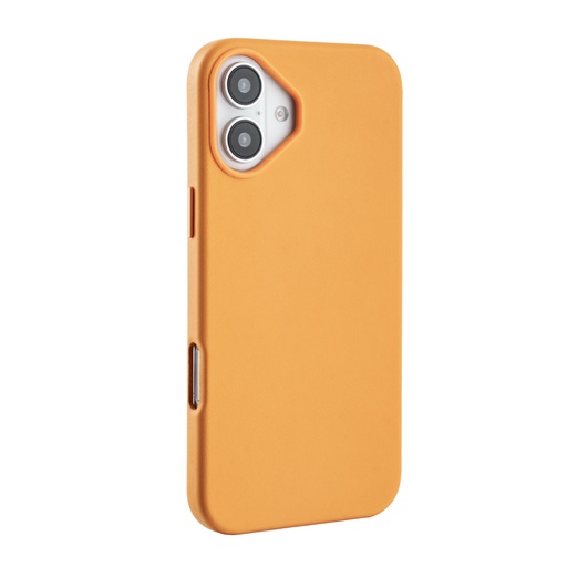 [CS-I16M-ALC-OR] Leatherette Case with inner Magsafe for iPhone 16 Plus - Hermes