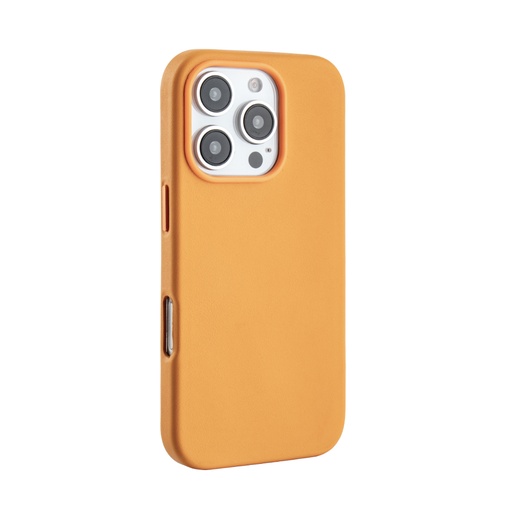 [CS-I16PM-ALC-OR] Leatherette Case with inner Magsafe for iPhone 16 Pro Max - Hermes