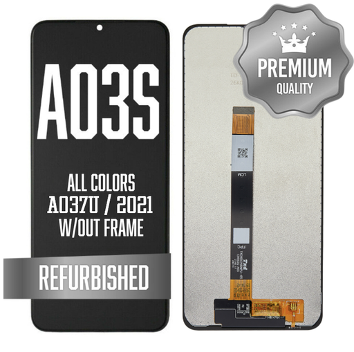 [LCD-A037US-BK] LCD w/out frame for Galaxy A03S (A037U/2021) - All Colors (Premium/Refurbished) (US Version)