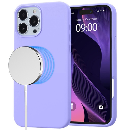 [CS-I16PM-MGS-LL] MagSilicone Case for iPhone 16 Pro Max - Lilac