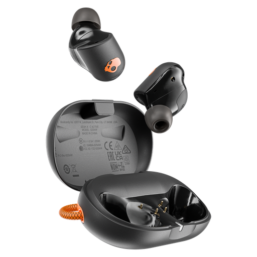 [S2SAW-S749] Skullcandy - Sesh Anc Active True Wireless In Ear Headphones - Black And Orange