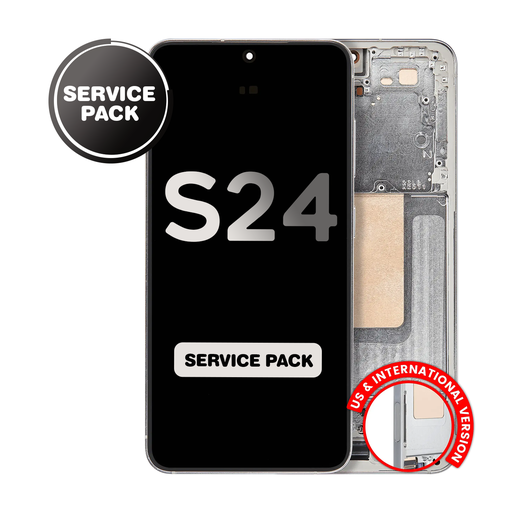 [LCD-S24-WF-SP-GR] OLED Assembly for Samsung Galaxy S24 (S921) with Frame - Green (Service Pack)