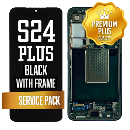 [LCD-S24P-WF-SP-BK] OLED Assembly for Samsung Galaxy S24 Plus With Frame - Black (Service Pack)