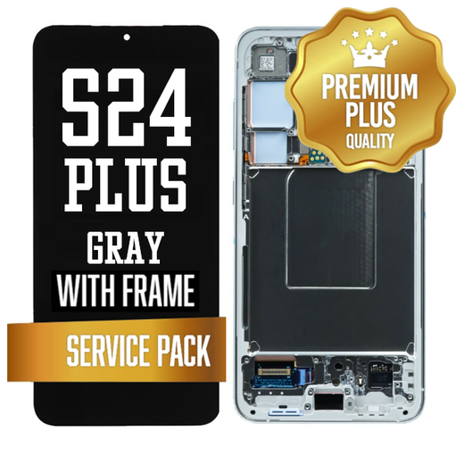 [LCD-S24P-WF-SP-GY] OLED Assembly for Samsung Galaxy S24 Plus With Frame - Gray (Service Pack)