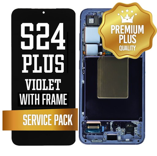 [LCD-S24P-WF-SP-VI] OLED Assembly for Samsung Galaxy S24 Plus With Frame - Violet (Service Pack)