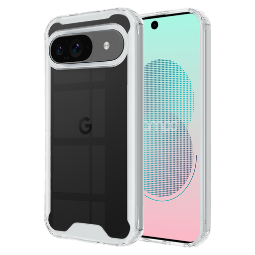 [AA-PIXEL9-TPUACRYLIC-CLR] Ampd - Tpu  /  Acrylic Crystal Clear Case For Google Pixel 9  /  Pixel 9 Pro - Clear