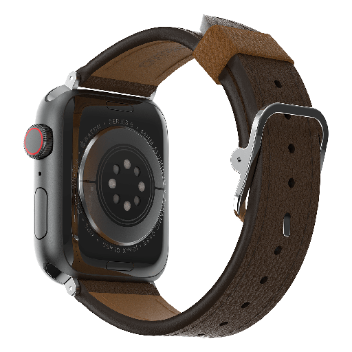 [77-95602] Otterbox - Symmetry Cactus Leather Watch Band For Apple Watch 42mm  /  44mm  /  45mm - Rich Adobe