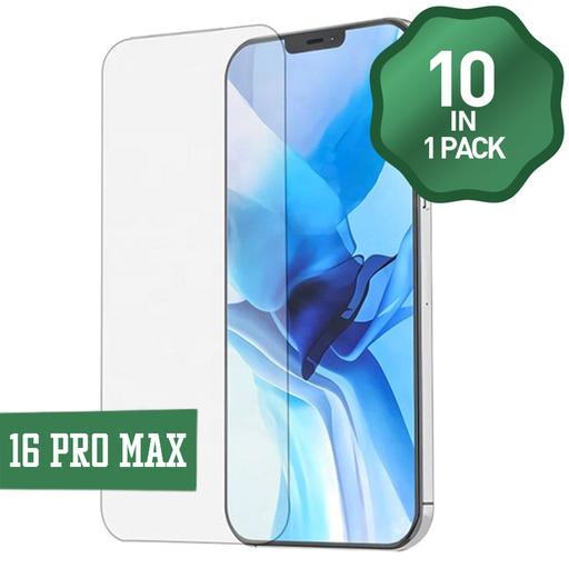 [TG-I16PM-CL10] Clear Tempered Glass for iPhone 16 Pro Max (10 Pcs)