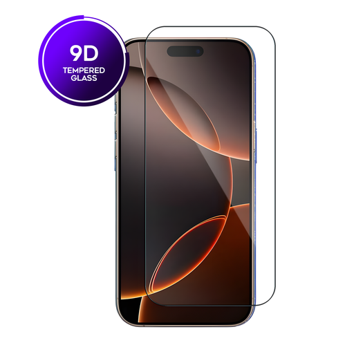 [TG-I16-9D-CL] 9D Clear Tempered Glass for iPhone 16 / 15 (1 Pc)