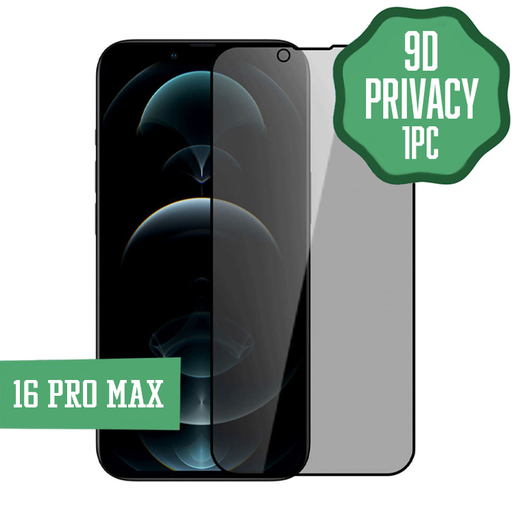 [TG-I16PM-PRV-9D] 9D Privacy Tempered Glass for iPhone 16 Pro Max (1 Pc.)