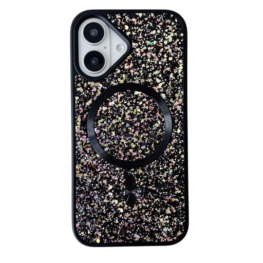 [CS-I16M-BCM-BK] Blinged Case with Magsafe for iPhone 16 Plus - Black