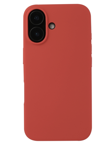 [CS-I16-PMS-RD] Premium Silicone Case for iPhone 16 - Red