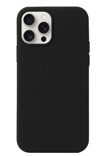[CS-I16PM-PMS-BK] Premium Silicone Case for iPhone 16 Pro Max - Black