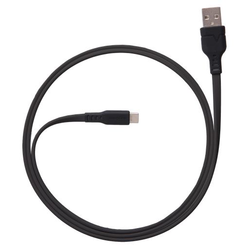 [FC3-BLKBX-266507] Ventev - Flat Usb A To Usb C High Speed Tangle-free Cable 3.3ft - Black