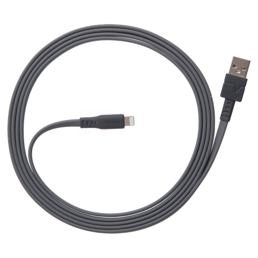 [FC3-GRYBX-266505] Ventev - Flat Usb A To Apple Lightning High Speed Tangle-free Cable 3.3ft - Gray