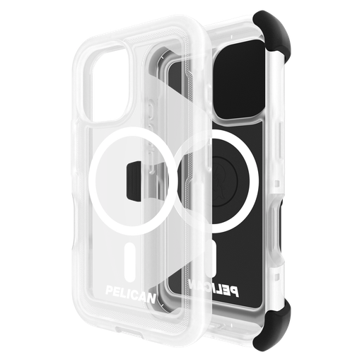 [PP054358] Pelican - Voyager Magsafe Case With Holster For Apple Iphone 16 - Clear