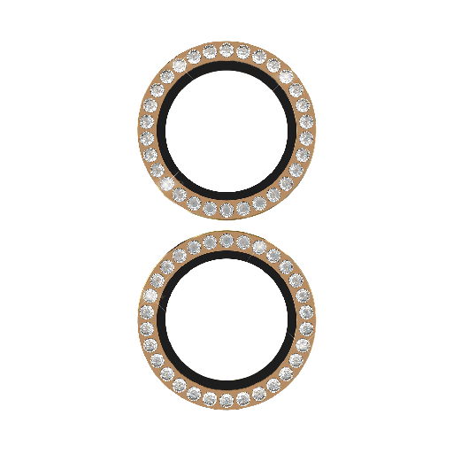 [KS054498] Kate Spade - Aluminum Ring Camera Lens Glass Protector For Apple Iphone 16   /  Iphone 16 Plus - Gold