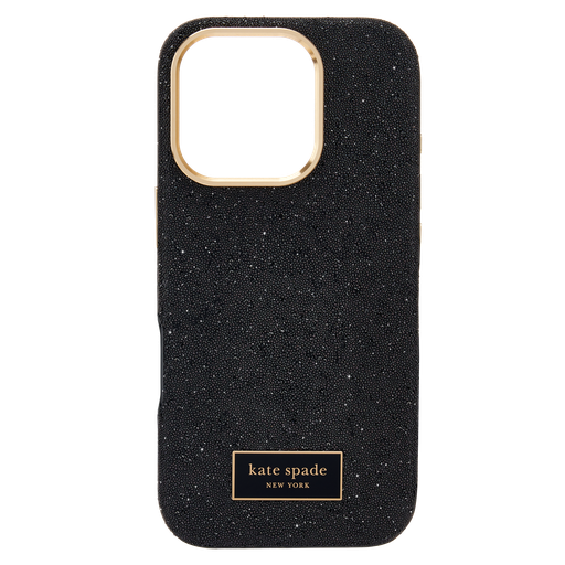 [KS054438] Kate Spade - Crystal Pave Magsafe Case For Apple Iphone 16 Pro - Nightfall