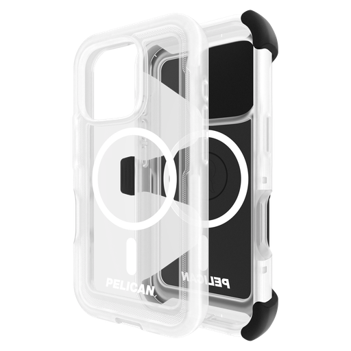 [PP054442] Pelican - Voyager Magsafe Case With Holster For Apple Iphone 16 Pro - Clear