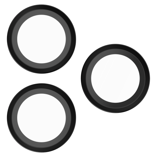 [CM054500] Case-mate - Aluminum Ring Camera Lens Glass Protector For Apple Iphone 16 Pro   /   Iphone 16 Pro Max - Black